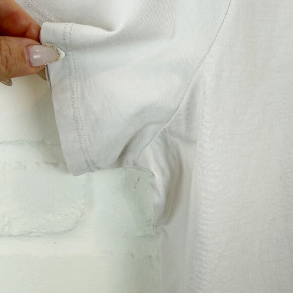 Abercrombie & Fitch Skimming Disco Ball Tee Short Sleeve Ivory Tee B&W Size L - Picture 5 of 7